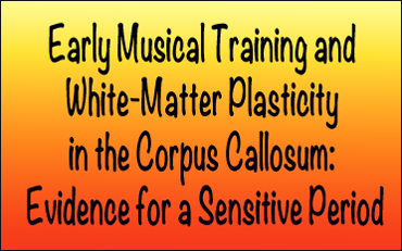 Link - Early Musical Training and White-Matter Plasticity in the Corpus Callosum: Evidence for a Sensitive Period